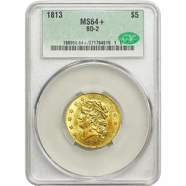 1813 Fat Head $5 • Coin Rarities Online